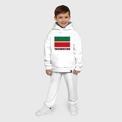 Детский костюм оверсайз Флаг Татарстана, цвет: белый — фото 2