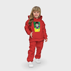 Детский костюм оверсайз Неймар да Силва, цвет: красный — фото 2