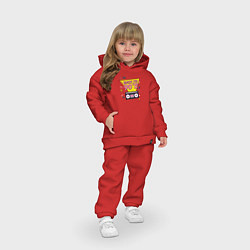 Детский костюм оверсайз Back to 90s, цвет: красный — фото 2