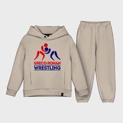 Детский костюм оверсайз Greco-roman wrestling, цвет: миндальный