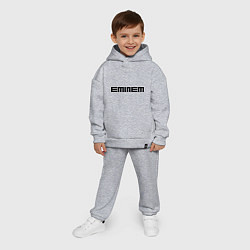 Детский костюм оверсайз Eminem: minimalism, цвет: меланж — фото 2