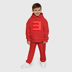 Детский костюм оверсайз Eminem: Big E, цвет: красный — фото 2
