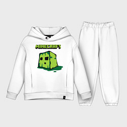 Детский костюм оверсайз Minecraft Creeper, цвет: белый