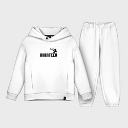Детский костюм оверсайз Akinfeev Style, цвет: белый