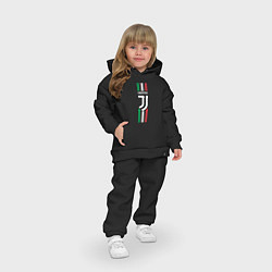 Детский костюм оверсайз FC Juventus: Italy, цвет: черный — фото 2