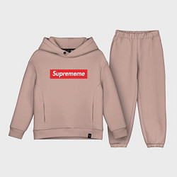 Детский костюм оверсайз Suprememe, цвет: пыльно-розовый