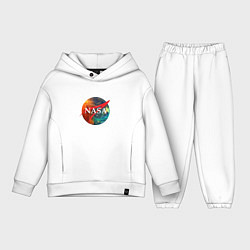 Детский костюм оверсайз NASA: Nebula, цвет: белый