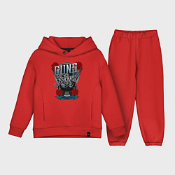 Детский костюм оверсайз Guns n Roses: illustration, цвет: красный
