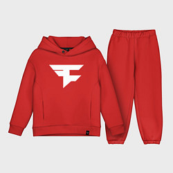 Детский костюм оверсайз FAZE Symbol, цвет: красный