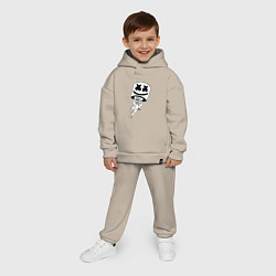 Детский костюм оверсайз Marshmello King, цвет: миндальный — фото 2