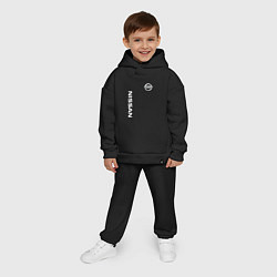 Детский костюм оверсайз NISSAN, цвет: черный — фото 2