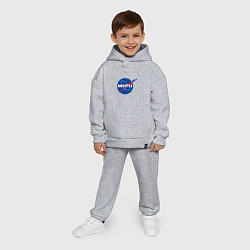 Детский костюм оверсайз NASA Delorean 88 mph, цвет: меланж — фото 2