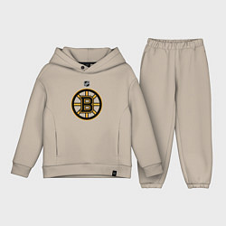 Детский костюм оверсайз Boston Bruins NHL, цвет: миндальный
