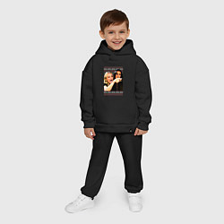 Детский костюм оверсайз Woman Yelling at a Cat, цвет: черный — фото 2