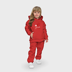 Детский костюм оверсайз Louna Сердца из стали, цвет: красный — фото 2