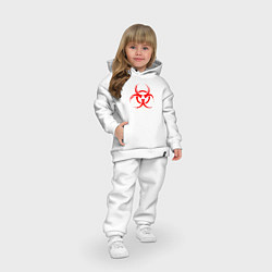 Детский костюм оверсайз BIOHAZARD, цвет: белый — фото 2