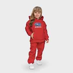 Детский костюм оверсайз SUBARU, цвет: красный — фото 2