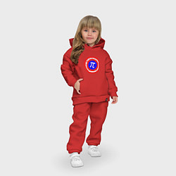Детский костюм оверсайз Математический щит, цвет: красный — фото 2