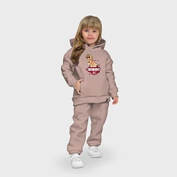 Детский костюм оверсайз Little Big: Skibidi?, цвет: пыльно-розовый — фото 2