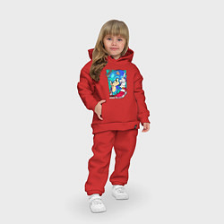 Детский костюм оверсайз СОНИК, цвет: красный — фото 2