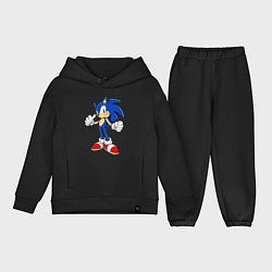 Детский костюм оверсайз Sonic, цвет: черный