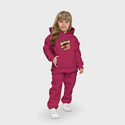 Детский костюм оверсайз Fortnite Burger, цвет: маджента — фото 2