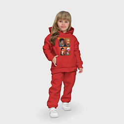 Детский костюм оверсайз ХУДОЖНИКИ НИНДЗЯ, цвет: красный — фото 2