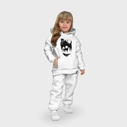Детский костюм оверсайз Bear, цвет: белый — фото 2