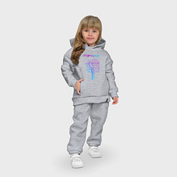 Детский костюм оверсайз ДЕРЕВО CYBERPUNK 2077, цвет: меланж — фото 2