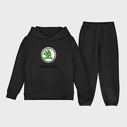Детский костюм оверсайз SKODA, цвет: черный