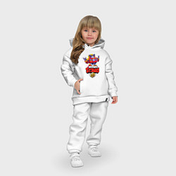 Детский костюм оверсайз Вольт - Brawl Stars, цвет: белый — фото 2