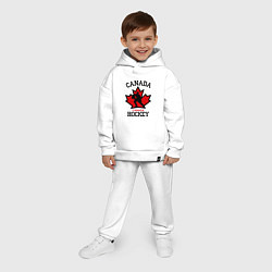 Детский костюм оверсайз Canada Hockey, цвет: белый — фото 2