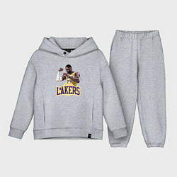 Детский костюм оверсайз LeBron - Lakers, цвет: меланж