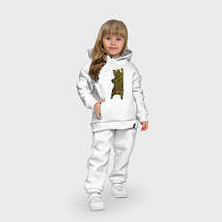 Детский костюм оверсайз Wild bear, цвет: белый — фото 2