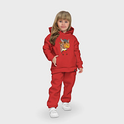 Детский костюм оверсайз Бычара 2021, цвет: красный — фото 2