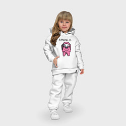 Детский костюм оверсайз AMONG US - СЕРДЕЧКО, цвет: белый — фото 2