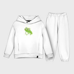 Детский костюм оверсайз Лягушонок, цвет: белый