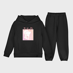 Детский костюм оверсайз Vaporwave Strawberry Milk, цвет: черный