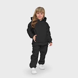 Детский костюм оверсайз Polina 01 на спине, цвет: черный — фото 2