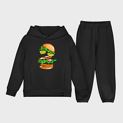 Детский костюм оверсайз King Burger, цвет: черный