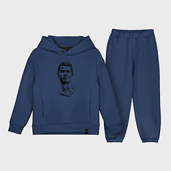 Детский костюм оверсайз Ronaldo Manchester United Portugal, цвет: тёмно-синий