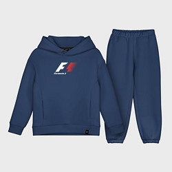 Детский костюм оверсайз Formula 1, цвет: тёмно-синий