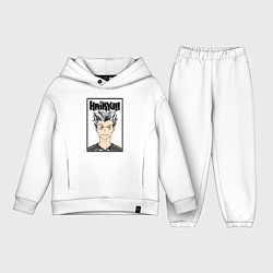 Детский костюм оверсайз Котаро Бокуто Haikyuu!!, цвет: белый