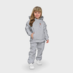 Детский костюм оверсайз Шлёпа в кармане, цвет: меланж — фото 2