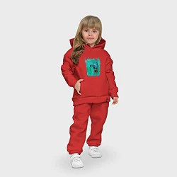 Детский костюм оверсайз Утопленник Drowne Майнкрафт, цвет: красный — фото 2