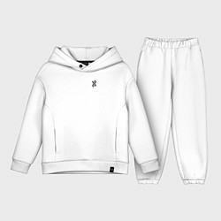 Детский костюм оверсайз Биология ДНК, цвет: белый