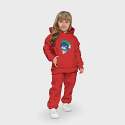 Детский костюм оверсайз Venti Genshin, цвет: красный — фото 2