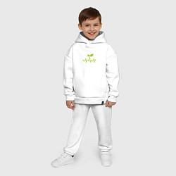 Детский костюм оверсайз Vegan Pulse, цвет: белый — фото 2