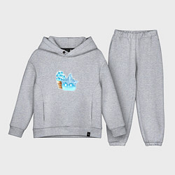 Детский костюм оверсайз Мороженко-слайм, цвет: меланж
