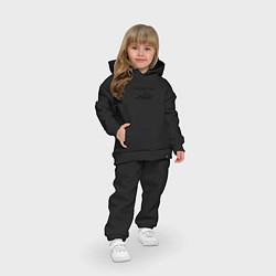 Детский костюм оверсайз Горы Подарок путешественнику, цвет: черный — фото 2